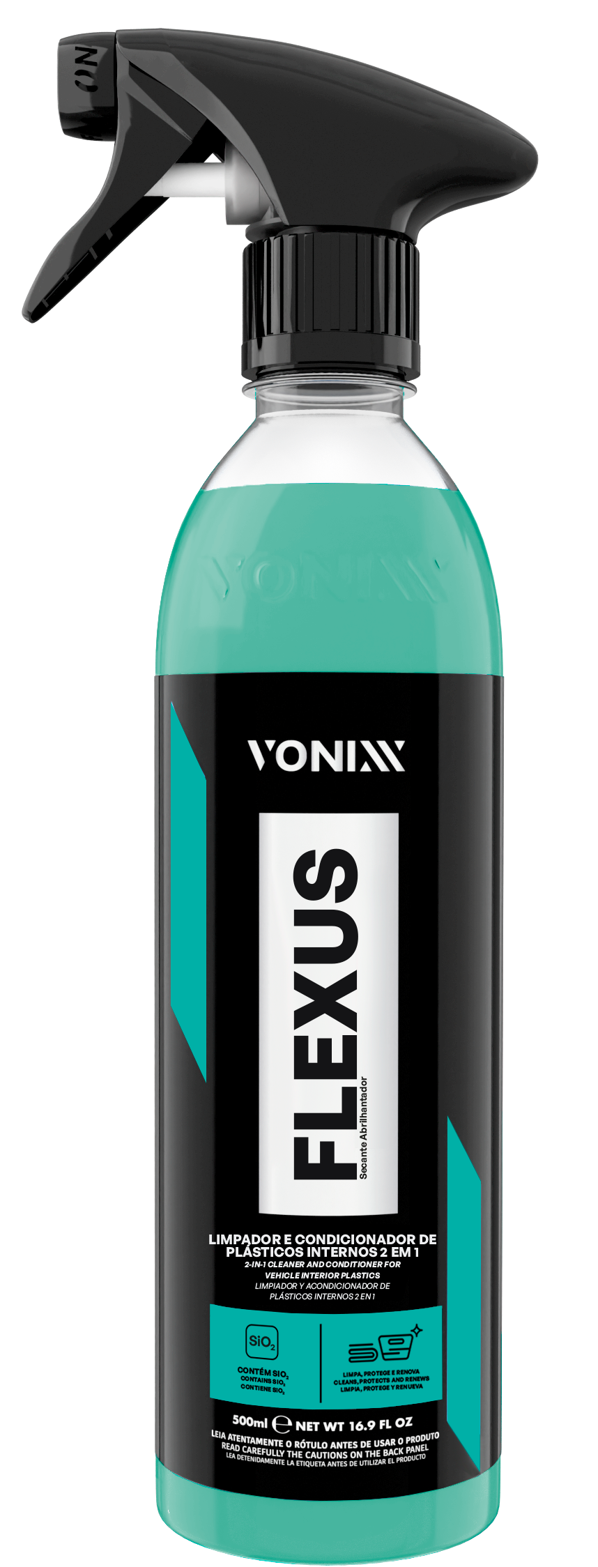 FLEXUS - 2-IN-1 CERAMIC INTERIOR PLASTIC CLEANER AND CONDITIONER