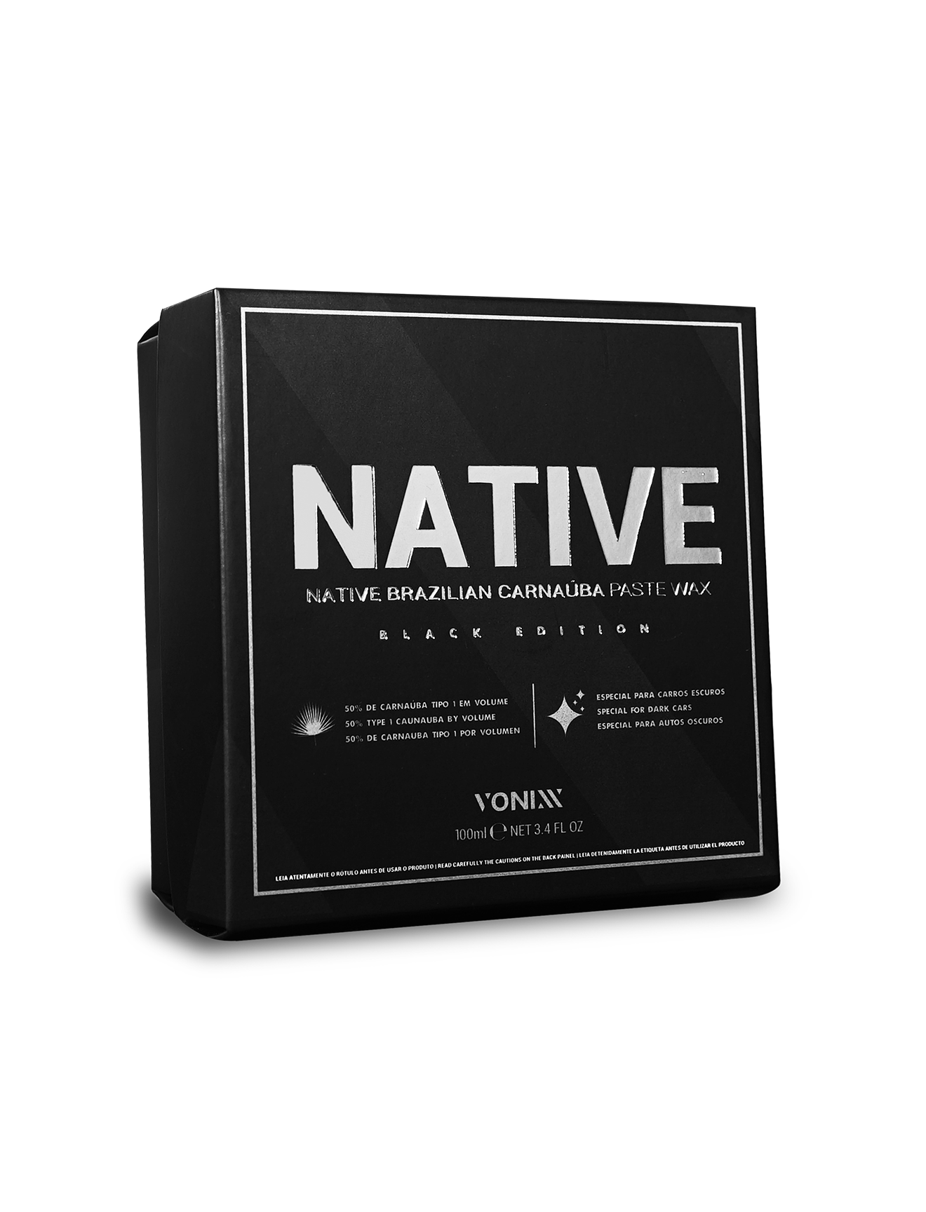 NATIVE BRAZILIAN CARNAUBA PASTE WAX - BLACK EDITION